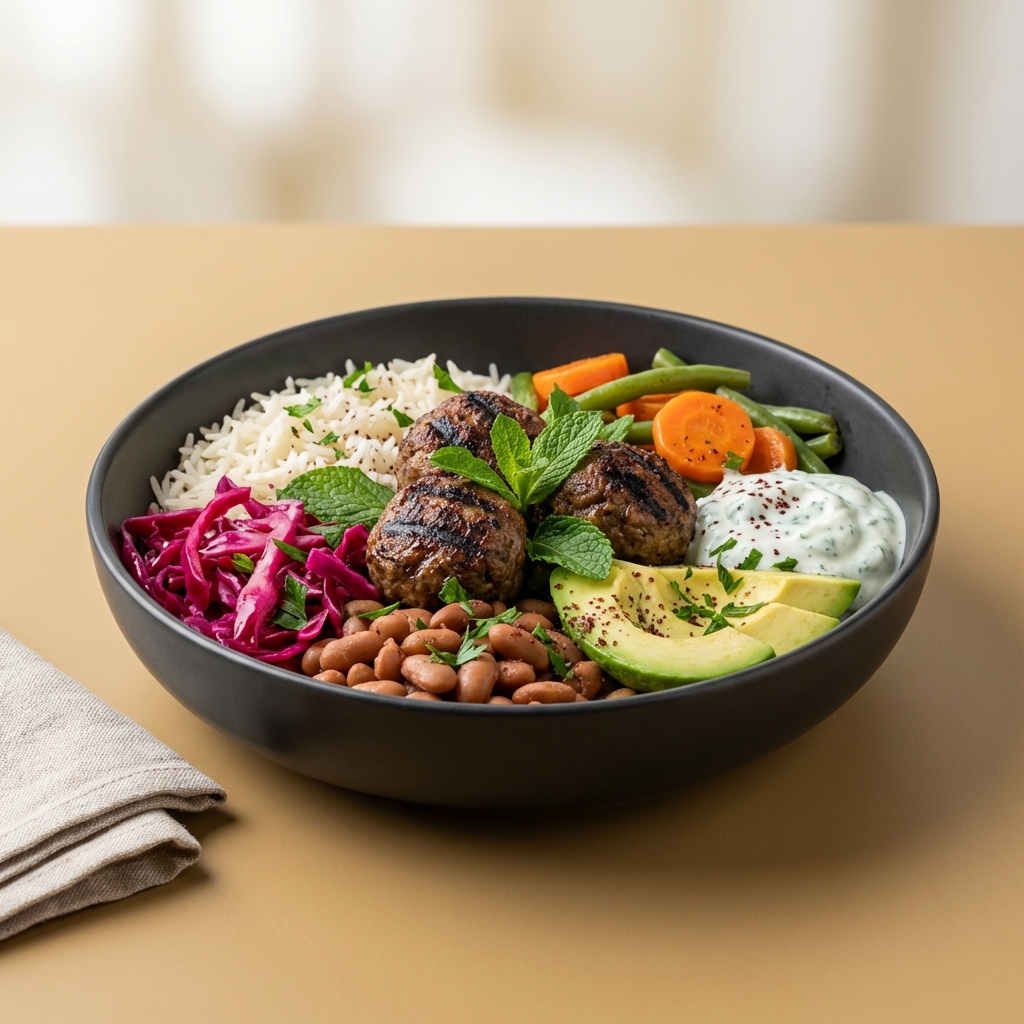 Grilled Meatballs / Izgara Köfteli Bowl