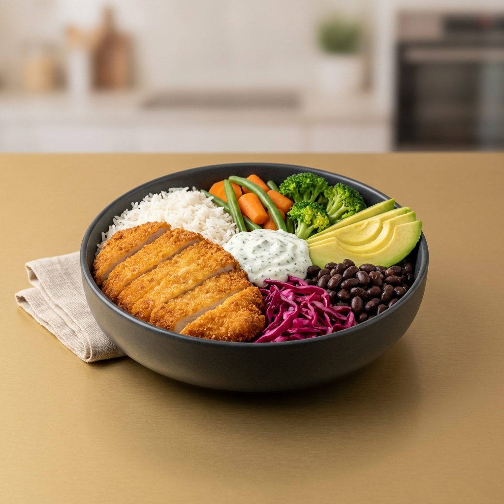 Chicken Schnitzel / Tavuk Schnitzel Bowl