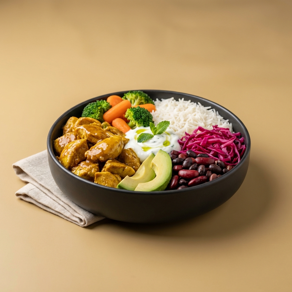 Curry Sauce / Köri Soslu Tavuk Bowl