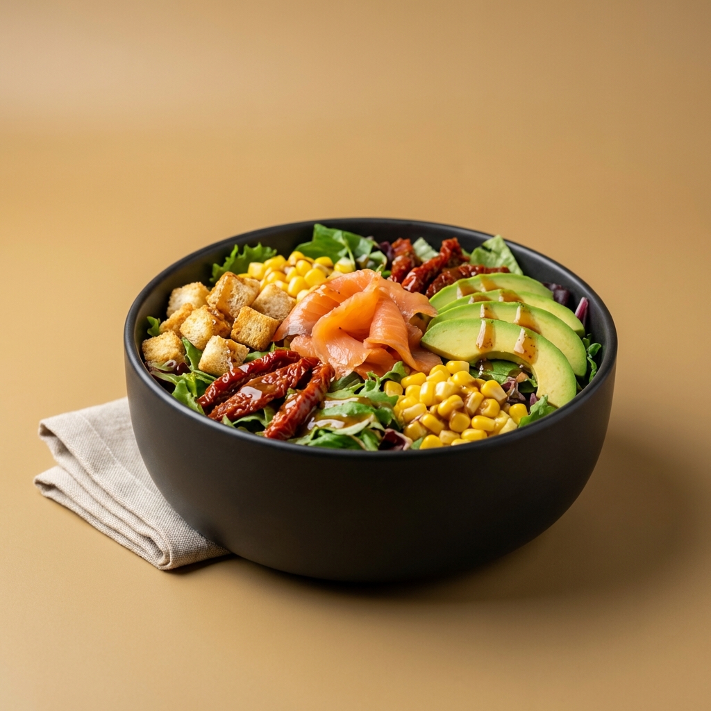 Smoked Salmon Salad / Füme Somonlu Salata