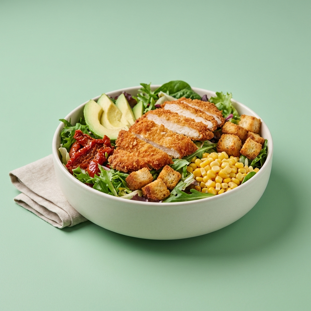 Tavuk Schnitzel Salata