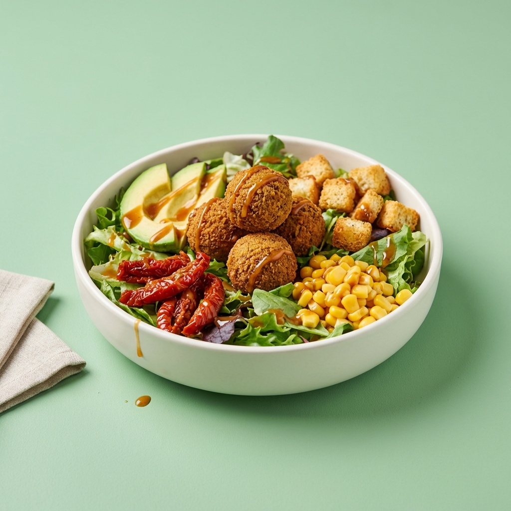 Kızarmış Falafel Salata