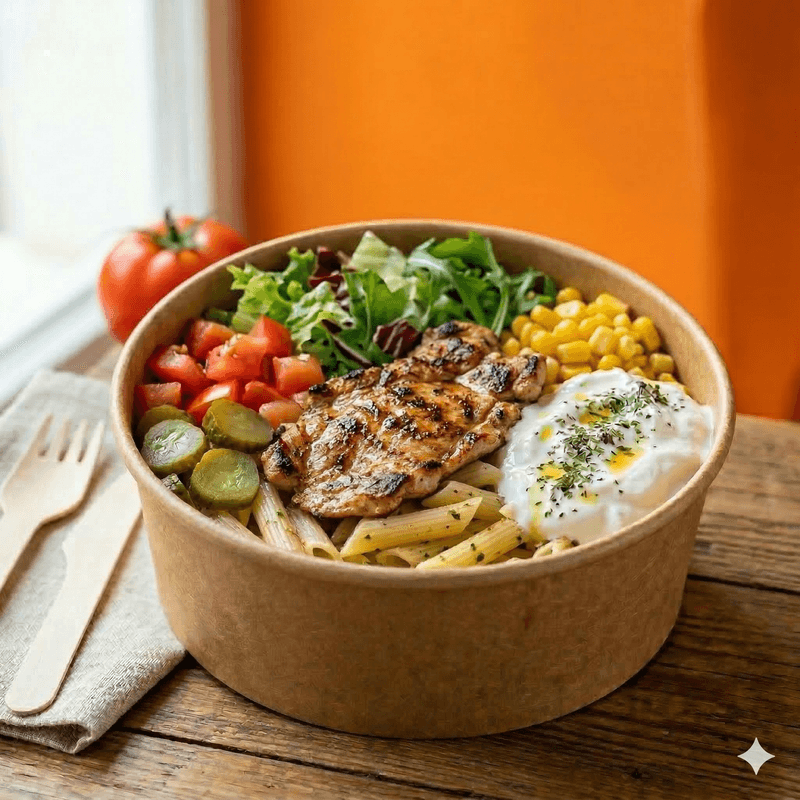 Tavuk Pirzola Makarna Bowl