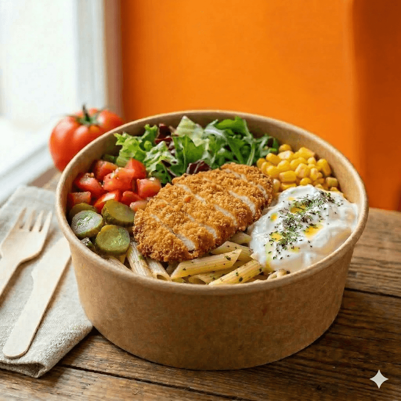 Çıtır Tavuk Makarna Bowl