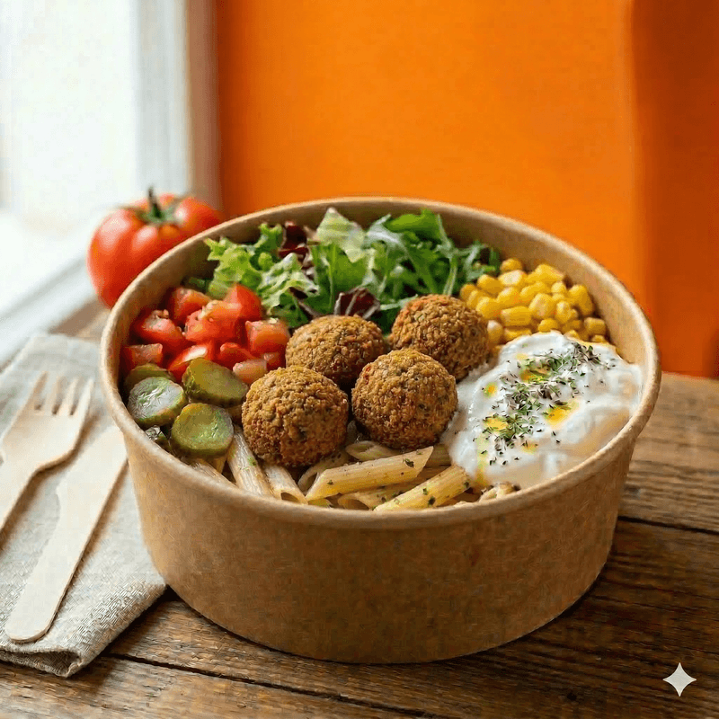 Falafel Makarna Bowl